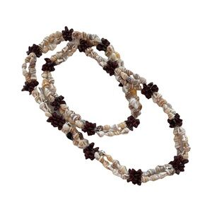 Shell and Seed Necklace Continuous Design No Clasp